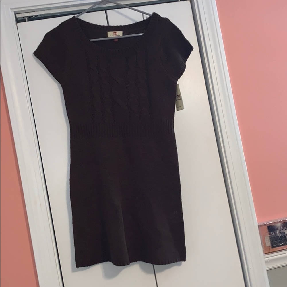 Brown Sweater Dress